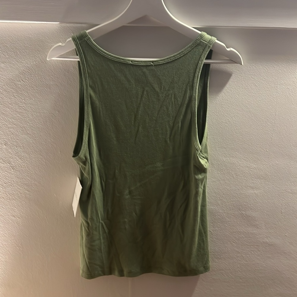 Green V-Neck Women's Top - Picture 5 of 5